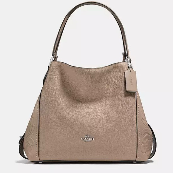 Coach Handbags - Edie Shoulder Bag 31 With Tea Rose Coach Beige Leather Shoulder Bag